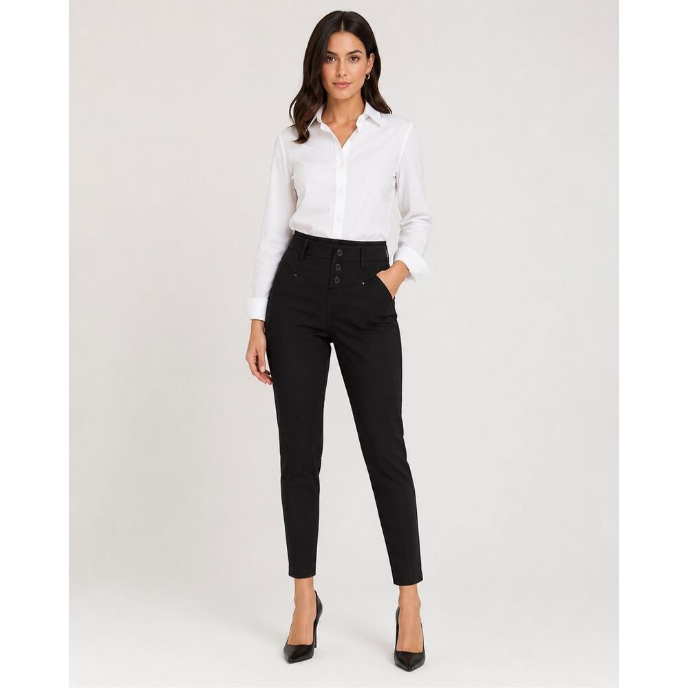 Karl Lagerfeld Black Midrise Skinny Jeggings Size 27 Business Casual #1000